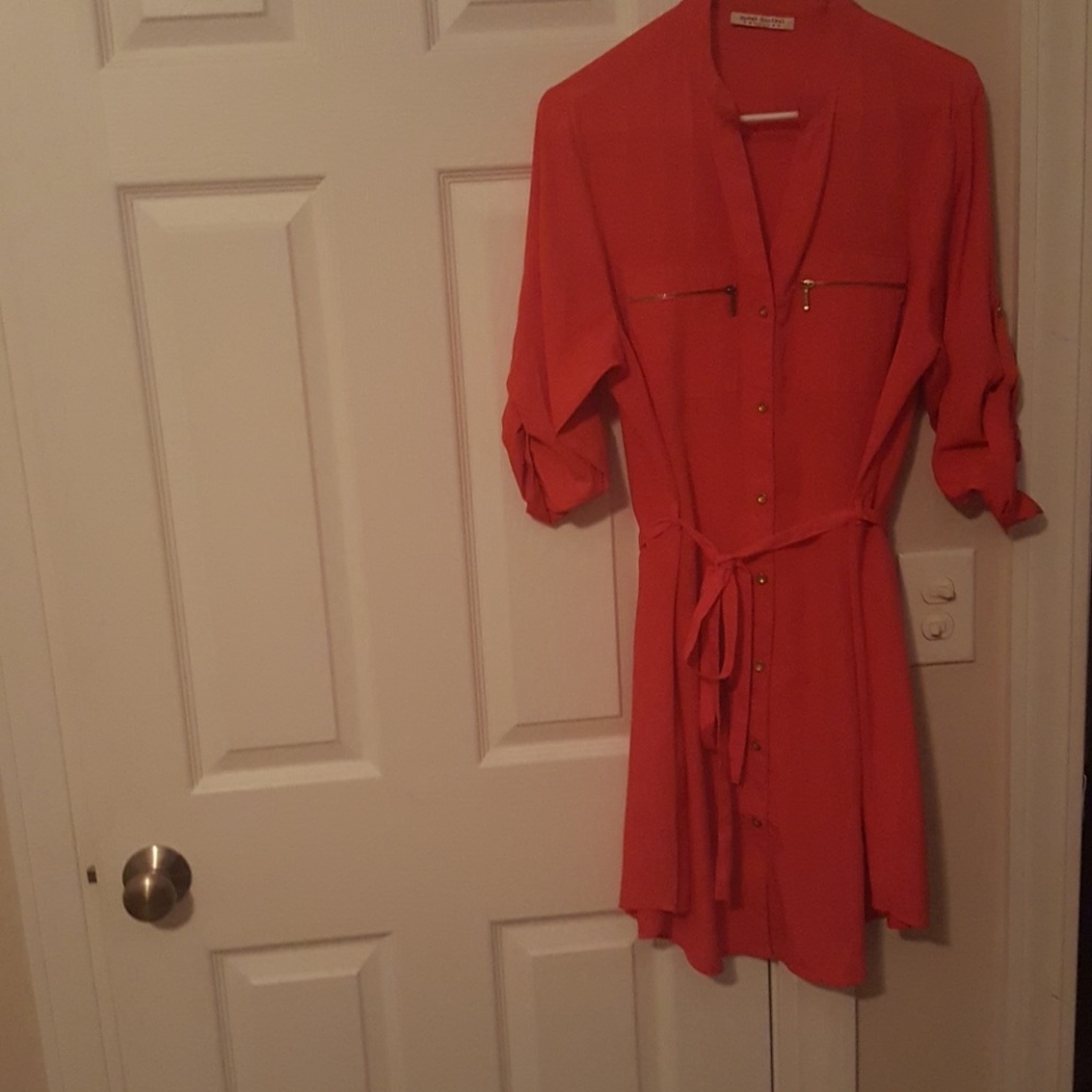 Button down shirt dress